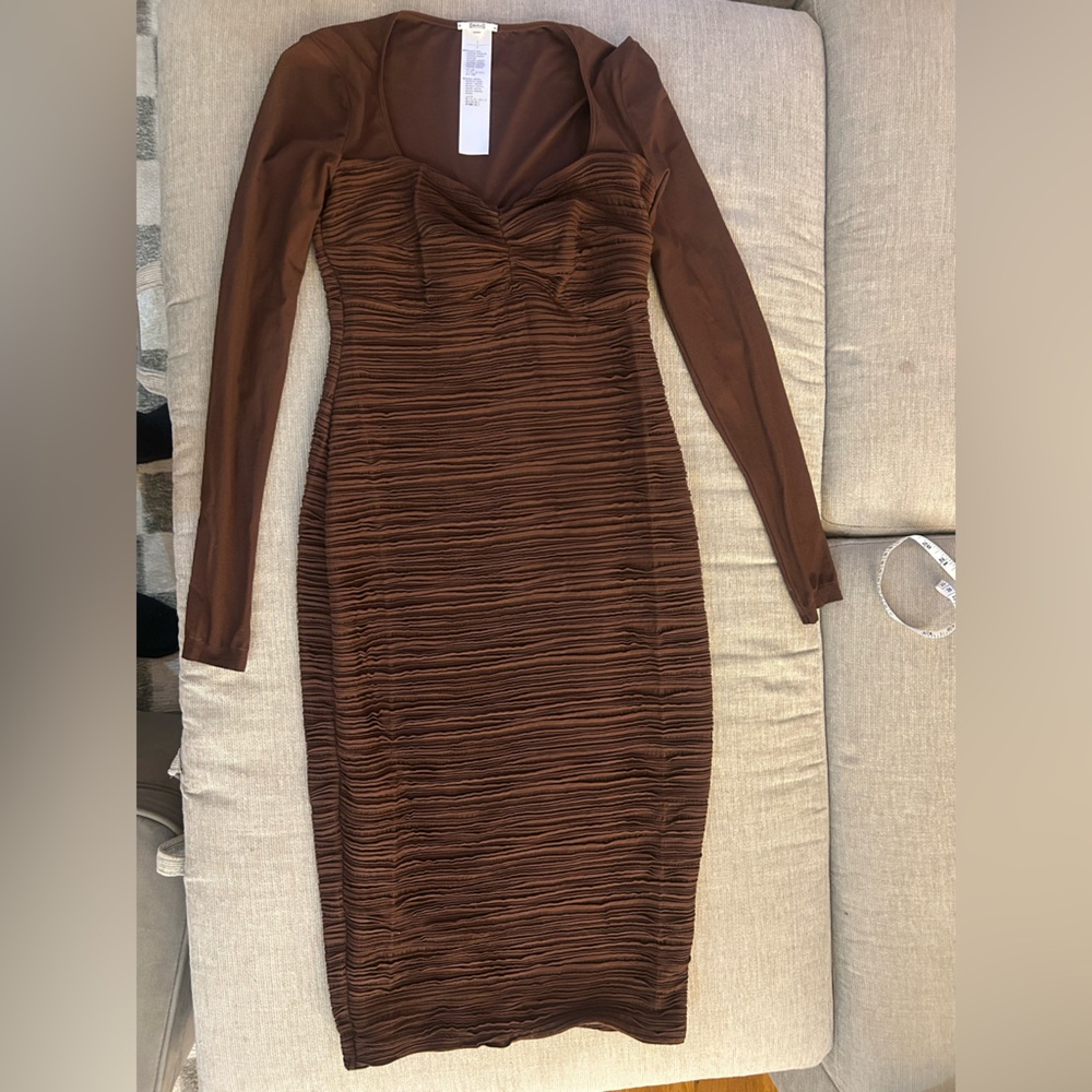 Wolford Brown Long Sleeve Dress